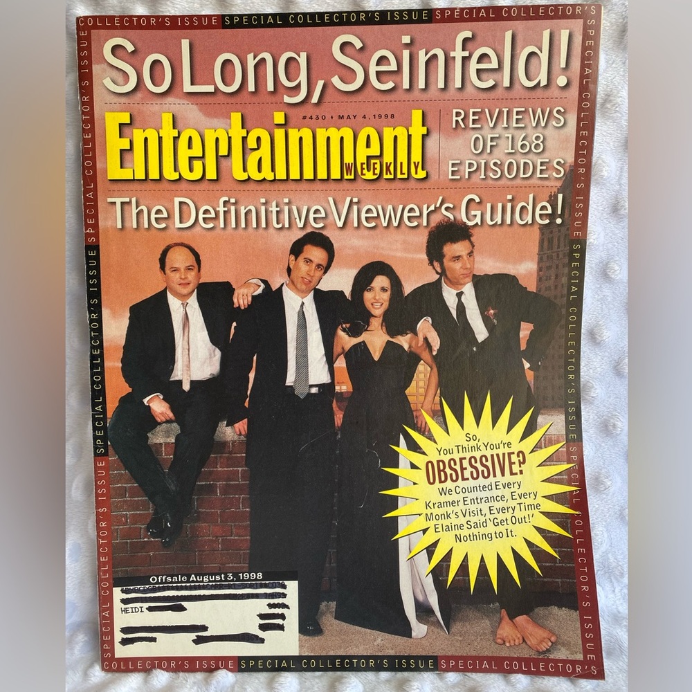 Special Collector’s Issue: So Long Seinfeld!